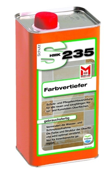 HMK S235 Impregnat Uszczelnianie kamienia naturalnego – z wzmocnieniem koloru i matowym połyskiem: