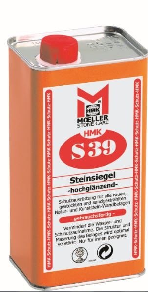 HMK S39 Impregnat do kamienia - efekt mokrego kamienia - wysoki połysk S 39