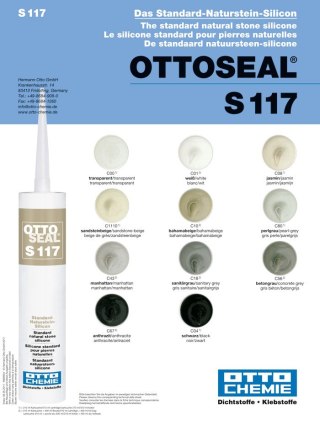 OTTOSEAL S117 C10 beżowy bahama beige Silikon do marmuru i innych kamieni naturalnych