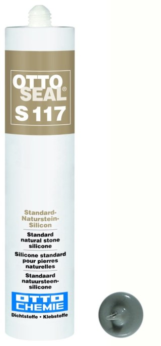 OTTOSEAL S117 C18 sanitarny szary sanitargrau Silikon do marmuru i innych kamieni naturalnych