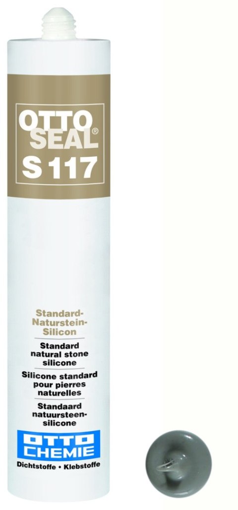 OTTOSEAL S117 C18 sanitarny szary sanitargrau Silikon do marmuru i innych kamieni naturalnych