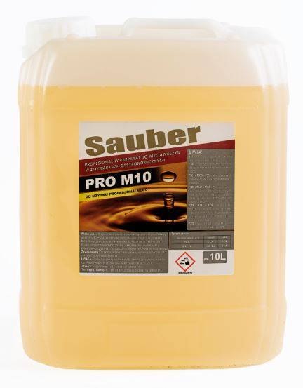 Płyn do maszynowego mycia PRO M 10 L do zmywarek gastronomicznych, przemysłowych, preparat do mycia Sauber