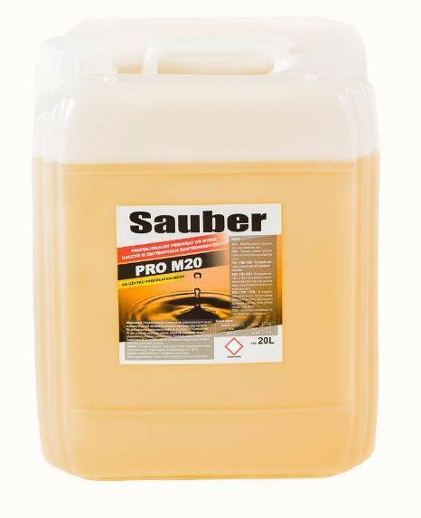 Płyn myjący 20 L PRO M20 do zmywarek gastronomicznych, przemysłowych, preparat do mycia Sauber