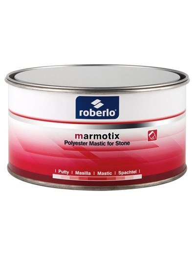 Roberlo - Marmotix Biały White - Klej poliestrowy gęsty 1kg szpachla